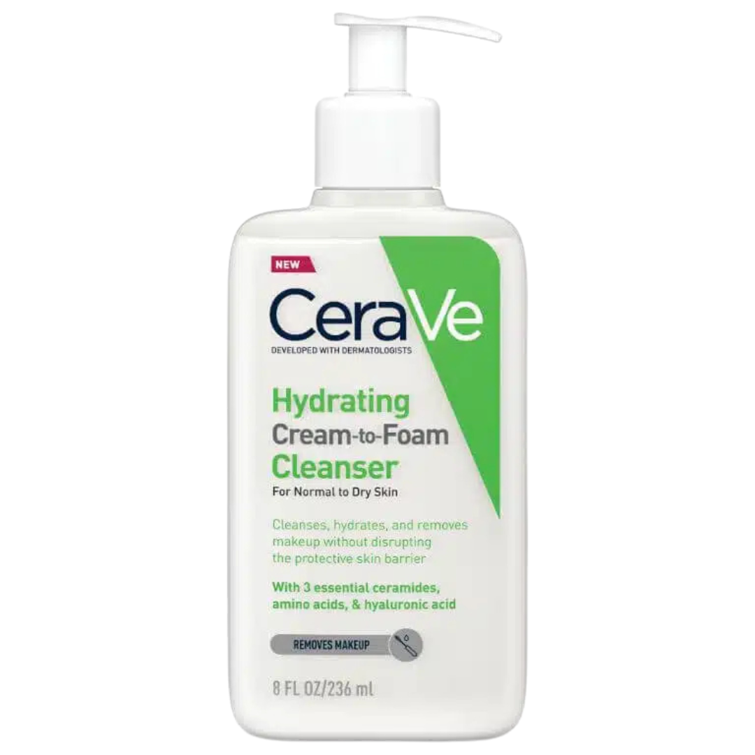 CeraVe Hydrating Cream-to-Foam Cleanser 236ml