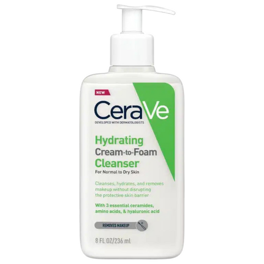 CeraVe Hydrating Cream-to-Foam Cleanser 236ml