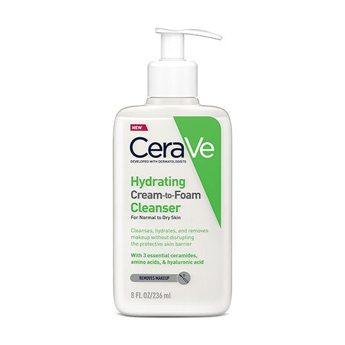 CeraVe Hydrating Cream-to-Foam Cleanser